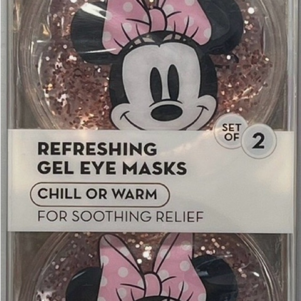 Disney Minnie Mouse Pink Gel Eye Masks - Set of 2